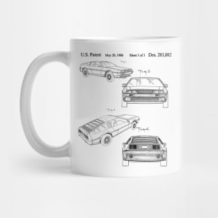 Delorean Patent Design Mug